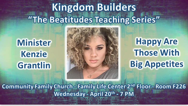 Happy Are Those With Big Appetites- Kenzie Grantlin – Teaching starts at 18:30